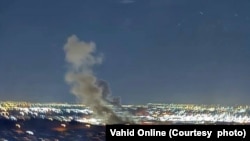 تصویر دریافتی وحیدآنلاین از انفجار بامدادی در غرب تهران