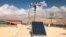 Loud speakers on the roof of the Petra Authority building were used on Nov. 9 to warn of flash floods, in Petra, Jordan.