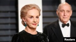 La diseñadora Carolina Herrera, durante la fiesta de Vanity Fair de la edición 89 del Oscar, en Beverly Hills, California, el 26 de febrero de 2017.