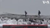 عبور پناهجویان از رودخانه مرزی ترکیه و یونان