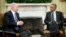 FILE - President Barack Obama meets with Israeli Prime Minister Benjamin Netanyahu in the Oval Office of the White House in Washington, Oct. 1, 2014.