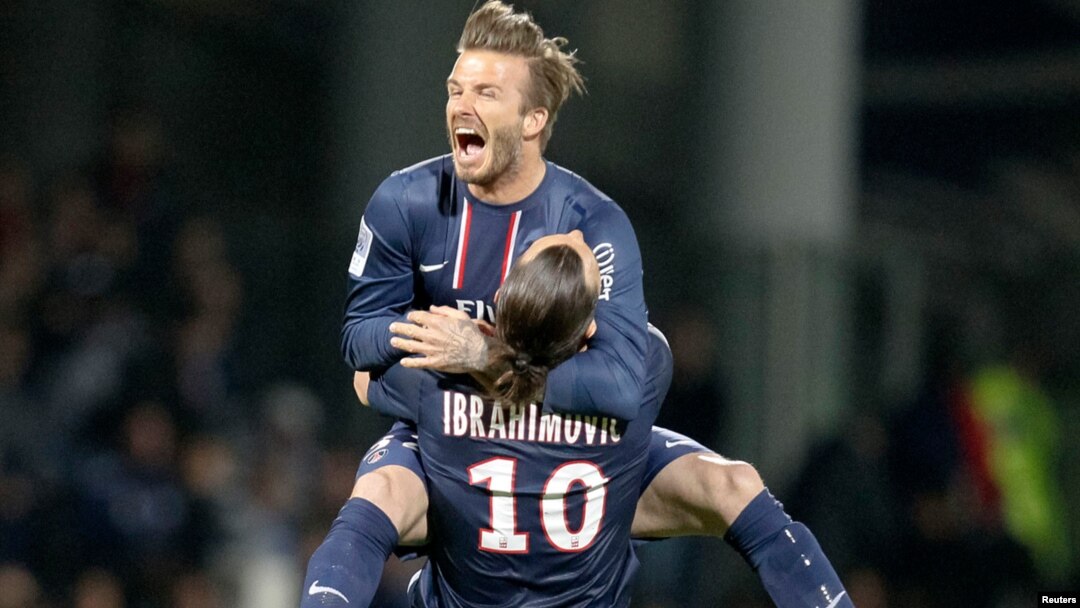 David Beckham mengumumkan pensiun dari sepakbola setelah membawa klub Paris Saint-Germain menjuarai liga Perancis (foto: dok). 
