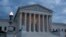 Clouds roll over the U.S. Supreme Court building at dusk on Capitol Hill in Washington, D.C., May 3, 2020.
