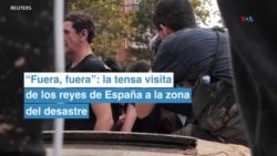 “Fuera, fuera”: la tensa visita de los reyes de España a la zona del desastre