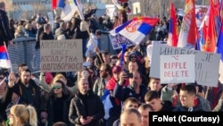 Blokada Žeželjevog mosta u Novom Sadu (foto: FoNet)