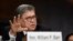 Attorney General William Barr testifies before the Senate Judiciary Committee on Capitol Hill in Washington, May 1, 2019. 