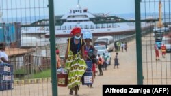 Cabo Delgado, deslocados internos (IDPs) chegando a Pemba evacuados de Palma