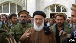 Ansyen prezidan afgan an Burhanudin Rabbani