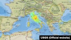 အီတလီအလယ်ပိုင်း အင်အားပြင်းငလျှင်လှုပ်ခတ်