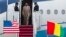 Republic of Guinea Prime Minister Mohamed Said Fofana arrives at Andrews Air Force Base, Md., Aug. 2, 2014, to attend the US - Africa Leaders Summit. 