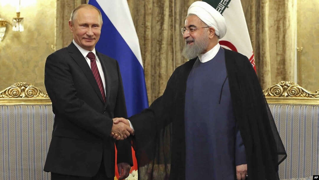Hai tổng thống Nga và Iran gặp nhau hôm 1/11.
