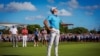 Elvis Smylie of Australia reacts after sinking his final putt to win the Australian PGA Championship at Royal Queensland Golf Club in Brisbane on Nov. 24, 2024. 