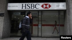 멕시코 멕시코시티의 HSBC 지점. (자료사진)