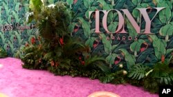 A view of the red carpet appears before the start of the 76th annual Tony Awards on June 11, 2023, at the United Palace theater in New York.