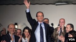 François Hollande, de 57 años, ganó las elecciones primarias del Partido Socialista con un 56% de los votos.