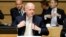 Britain's Foreign Secretary William Hague at EU foreign ministers meeting in Luxembourg April 22, 2013