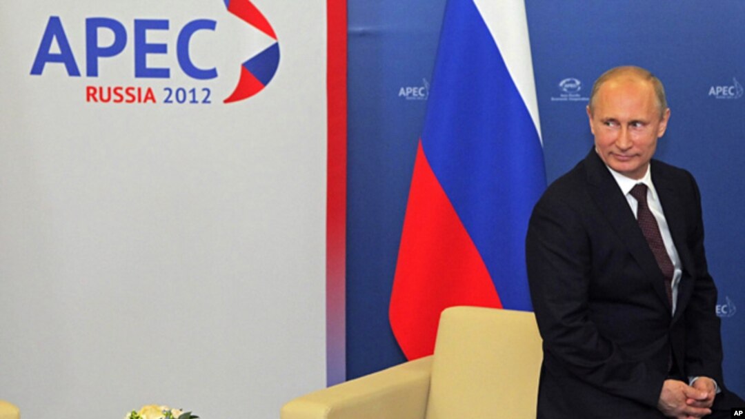 Tổng thống Nga Vladimir Putin tại hội nghị thượng đỉnh APEC ở Vladivostok, 7/9/2012