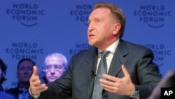 Russian Deputy Prime Minister Igor Shuvalov attends a session on the third day of the annual meeting of the World Economic Forum in Davos, Switzerland, Jan. 19, 2017. 