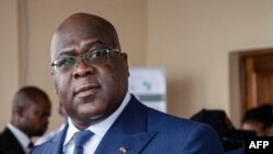 Président Félix Tshisekedi na bofungolami ya laboratoire ya milona mpo na Afrique tropicale na Bukavu, 8 octobre 2019.