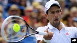 Novak Djokovic from Serbia at Western & Southern Open in Cincinnati