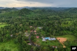 Roads snake through the community of Limon, which could be submerged in a proposed plan to dam the nearby Indio River to secure the Panama Canal’s uninterrupted operation, in Panama, Aug. 31, 2024.