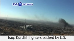 VOA60 World PM - Iraqi Kurds Backed by US Warplanes Fight to Retake Sinjar