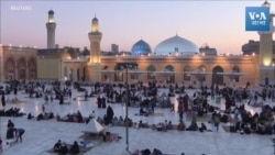 রমজান মাসে বাগদাদের মাজারে ইরাকি পরিবারগুলো একসঙ্গে রোজা ভাঙছে