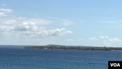 Vista do mar Pemba, Cabo Delgado, Moçambique