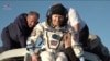 Soyuz capsule with 2 Russians, 1 American from ISS returns to Earth