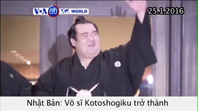 Nhật Bản có quán quân sumo đầu tiên trong 10 năm (VOA60)
