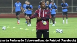 Humberto Bettencourt, treinador-adunto da selecção cabo-verdiana de futebol, Yaoundé, 8 Janeiro 2022