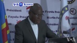 VOA60 Duniya: A Jamhuriyar Dimokradiyyar Congo, Dan Takarar Shugaban Kasa A Bangaren ‘Yan Adawa Martin Fayulu Ya Ce An Tafka Magudi A Zaben