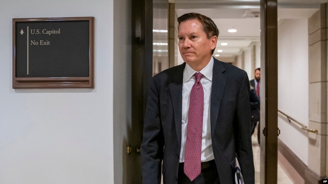 Inspektur Jenderal Komunitas Intelijen AS, Michael Atkinson, di Gedung Capitol, Washington, D.C. (Foto: dok).
