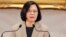 FILE - Taiwanese President Tsai Ing-wen delivers a speech at a New Year's press conference in Taipei, Taiwan, Jan. 1, 2019. Taiwan's official Central News Agency said that March 21- 28, Tsai is embarking on a tour of diplomatic allies in the Pacific, including a stop in Hawaii.