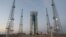 FILE - Iranian satellite carrier rocket Simorgh is seen in an unknown location in Iran, in this picture obtained on Dec. 30, 2021. (Ministry of Defense of Iran / WANA handout via Reuters)