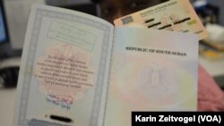 South Sudanese have to wait, often for months, to get their passport and nationality certificate. (Karin Zeitvogel/VOA)