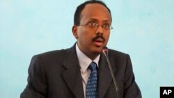 Le président alors ministre Mohamed Abdullahi Farmajo, le 1er novembre 2010.