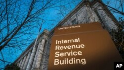 FILE - The headquarters of the Internal Revenue Service (IRS) in Washington is seen in this file photo, April 13, 2014. 