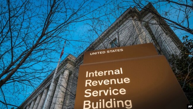 FILE - The headquarters of the Internal Revenue Service in Washington, Apr. 13, 2014.