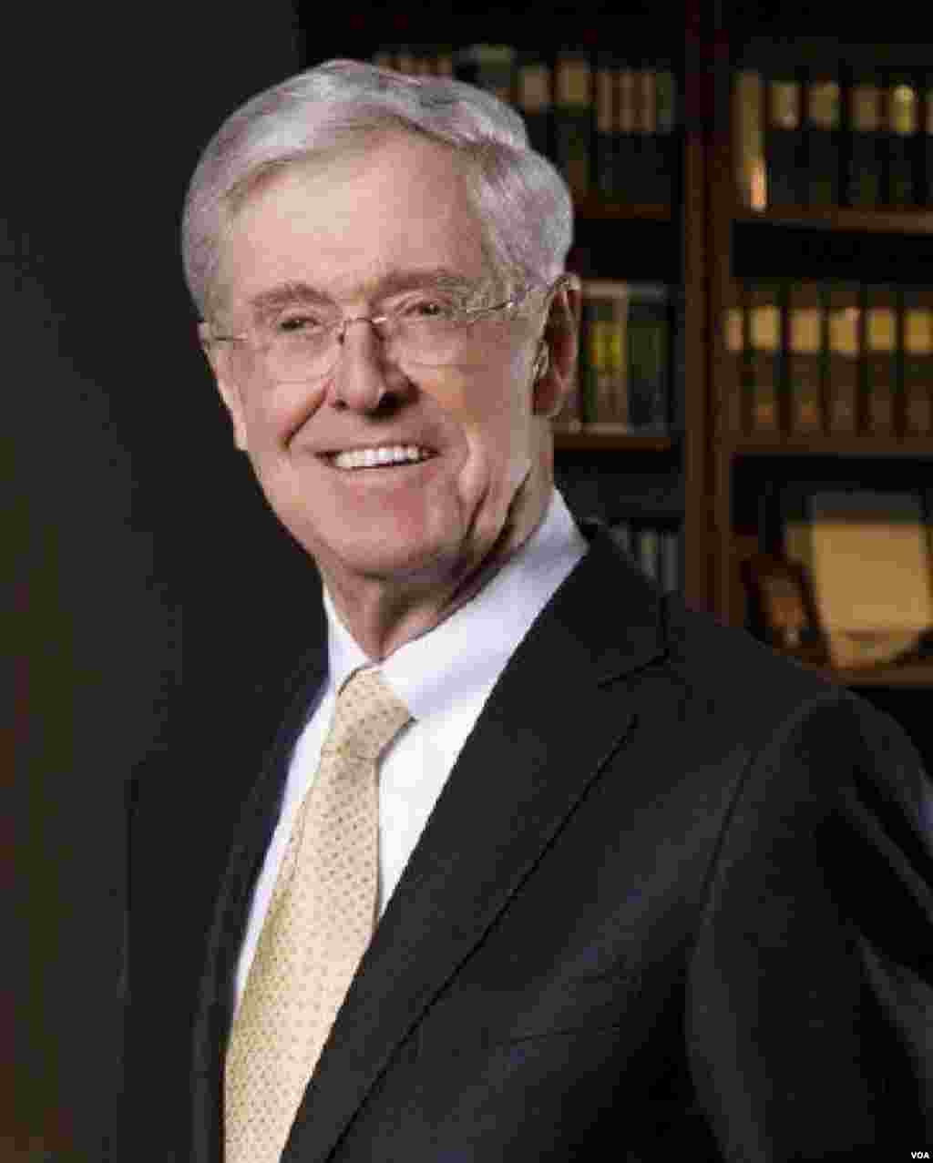 #6 - Charles Koch, pela Koch Industries. $42.9 Mil Milhões.