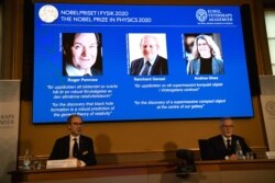 6일 스웨덴 왕립과학원 노벨위원회가 올해 노벨 물리학상 수상자로 영국 로저 펜로즈 교수와 독일 라인하르트 겐첼 교수, 미국 앤드리아 게즈 교수를 발표했다.