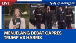 Laporan VOA untuk Metro TV: Jelang Debat Capres Trump vs Harris 