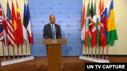ကုလသမဂ္ဂဆိုင်ရာ UK ဒုတိယ သံအမတ်ကြီး James Kariuki (ဓာတ်ပုံ - UN Web TV) 