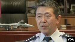 日本最高軍事官員、自衛隊統合幕僚長岩崎茂(視頻截圖)