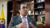 Sergio Díaz-Granados, ahora elegido como futuro presidente de la CAF, durante una entrevista con Reuters mientras se desempeñaba como ministro de Comercio de Colombia, en marzo de 2011.