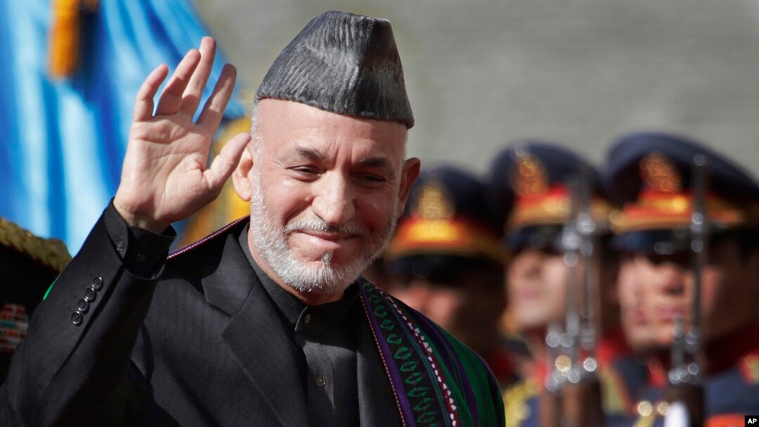 Odlazeći avganistanski predsednik Hamid Karzai za vreme inauguracije u Kabulu 19. novembra 2009, na početku drugog mandata.