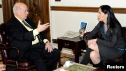 José Miguel Insulza y Lía Limón en cumbre por Derechos Humanos 