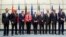 Leaders involved in Iran nuclear talks pose for group photo, July 14, 2015. 