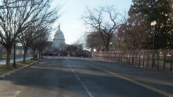 华盛顿举行总统就职典礼 城市氛围平静