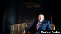 Sheldon Adelson, who headed the world's largest casino company, Las Vegas Sands, died Monday night at 87.